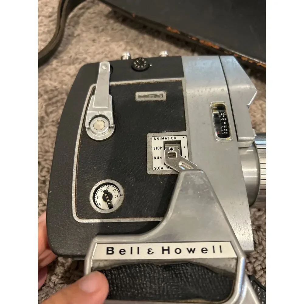 Bell & Howell Optronic Eye Autoload 8mm Duo Zoomatic Movie Camera Untested AS IS